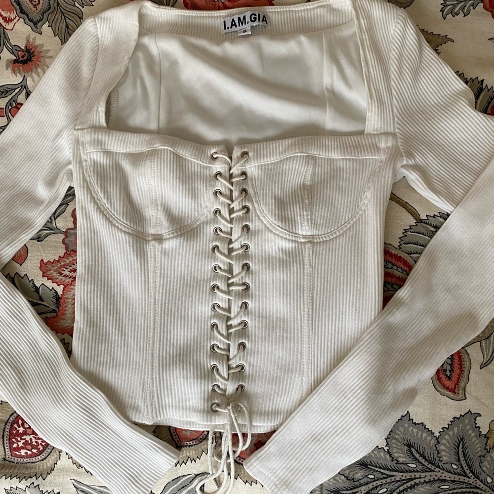 I Am Gia Portia Corset Top NWOT